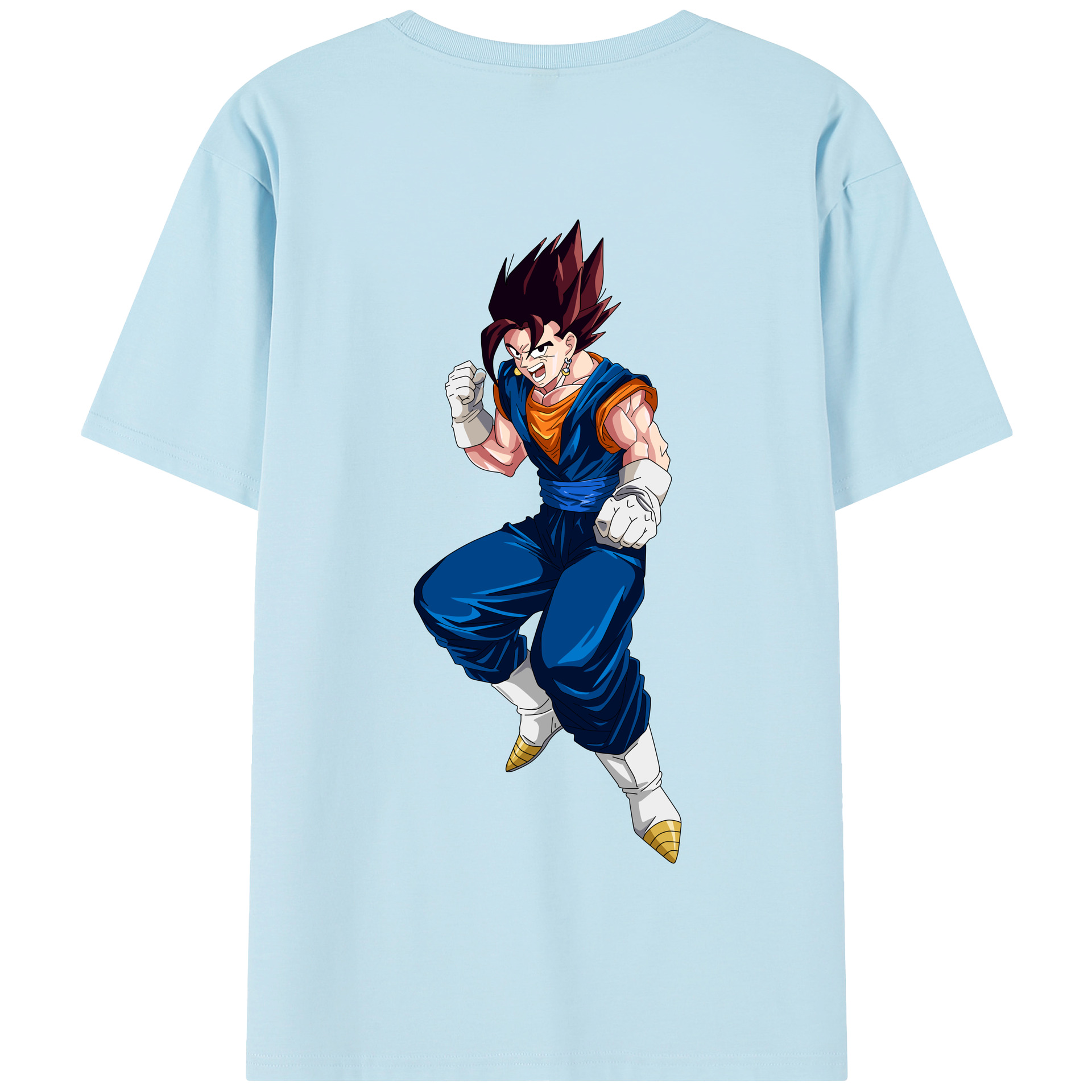（画像用） ドラゴンボール 孫 悟飯（そんごはん）DRAGON BALL Son Gohan 綿100％半袖Tシャツ（背面プリント）